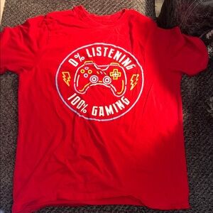 Wonder Nation Red Gaming Tee